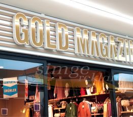 Paslanmaz Kutu Harf Tabela