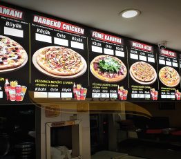 Işıklı Menüboard Lightbox