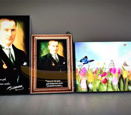 Atatürk ışıklı çerçeve