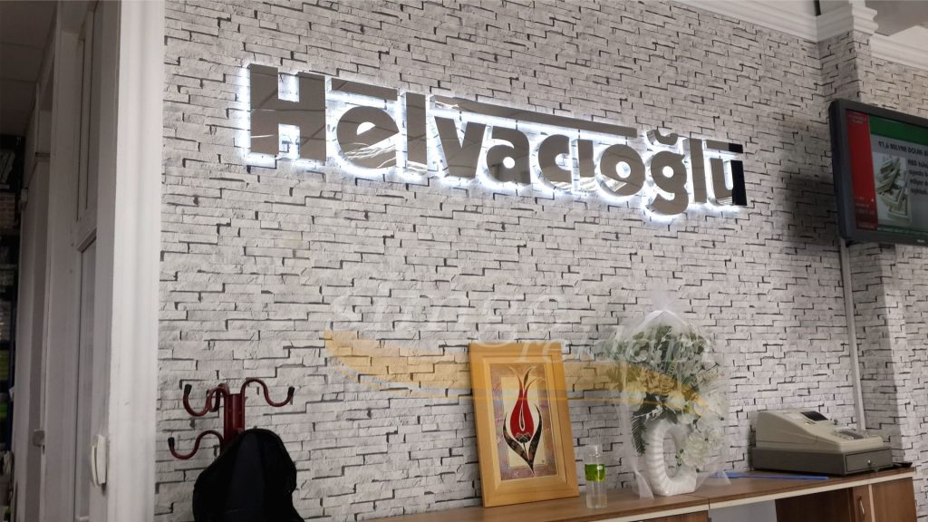 Paslanmaz Kutu Harf Tabela