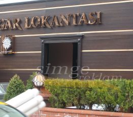 Paslanmaz Kutu Harf Tabela